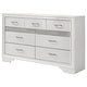 preview thumbnail 8 of 25, Miranda Contemporary Wood 7-drawer Dresser White