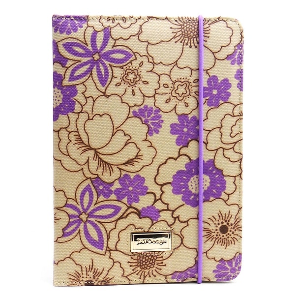 JAVOedge Poppy Folio Case for the Apple iPad Mini (Plum Purple)