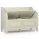 preview thumbnail 16 of 39, WYNDENHALL Hampshire SOLID WOOD 42 inch Wide Traditional Entryway Storage Bench - 42 W x 18 D x 29.5 H