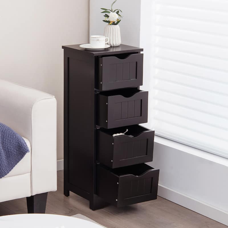 Costway 32.5'' Bathroom Floor Cabinet with Anti-tipping Device