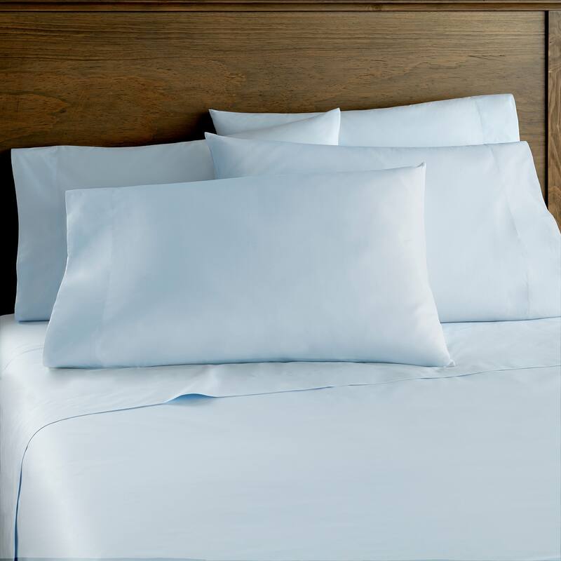 400-TC Cotton Sateen Sheet Sets - Sky Blue - Cal King