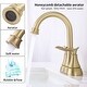 preview thumbnail 4 of 27, 4 Inch Centerset Bathroom Sink Faucet Dual Handle Bathroom Faucet with 360°Swivel Spout Vanity Tap with Pop Up Drain