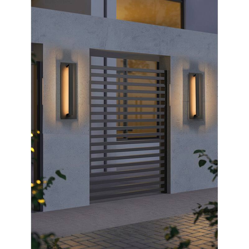 Long Modern Outdoor LED Wall Sconce