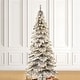 preview thumbnail 52 of 131, Glitzhome 6FT/7.5FT/9FT/11FT Snow Flocked Pre-lit Artificial Fir Christmas Trees