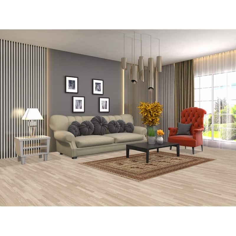 Hand Knotted Oriental 100% Wool Carpet Traditional Animal Pictorial Beige & Ivories Bokhara Area Rug - 6' 3'' X 4' 2''