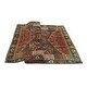 Thumbnail 6, Semi-Antique Hanif Navy/Red Rug - 5'0" x 7'9". Changes active main hero.