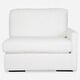 preview thumbnail 1 of 9, Uttermost 238-R-REFUGE Refuge 43" Wide Polyester Sectional Right Arm Arctic White