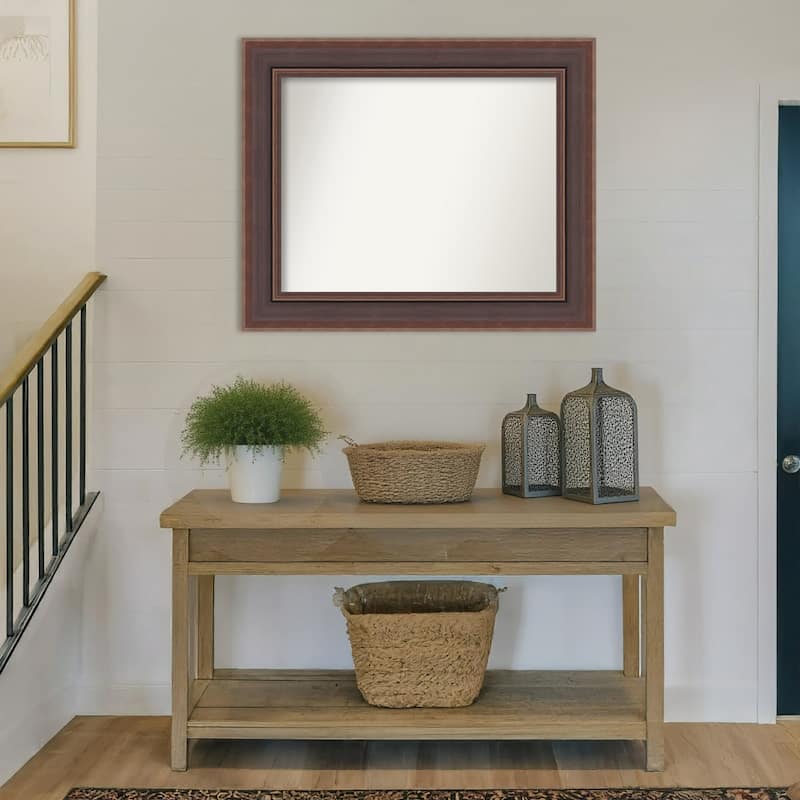 Moab Brown Bronze Non-Beveled Framed Wall Mirror - Moab Brown Bronze