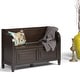 preview thumbnail 6 of 39, WYNDENHALL Hampshire SOLID WOOD 42 inch Wide Traditional Entryway Storage Bench - 42 W x 18 D x 29.5 H
