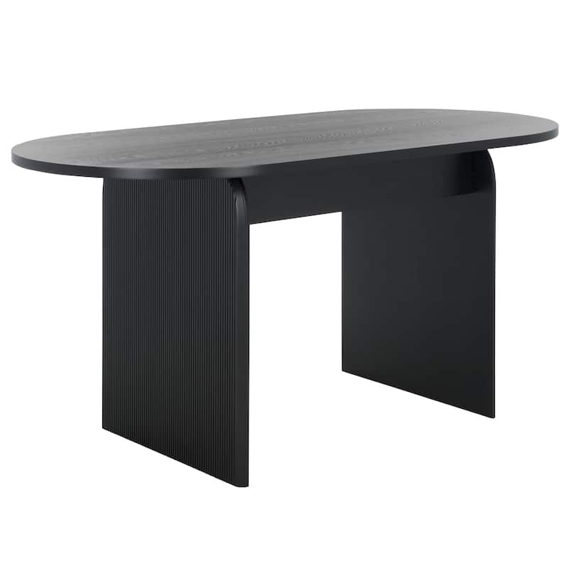 SAFAVIEH Norene Ribbed Dining Table - 62 In. W x 31.5 In. D x 30 In. H - 62"W x 32"D x 30"H