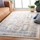 preview thumbnail 1 of 8, SAFAVIEH Tulum Boris Boho Rug 6'7" Square - Ivory Grey/Blue Rust - Square