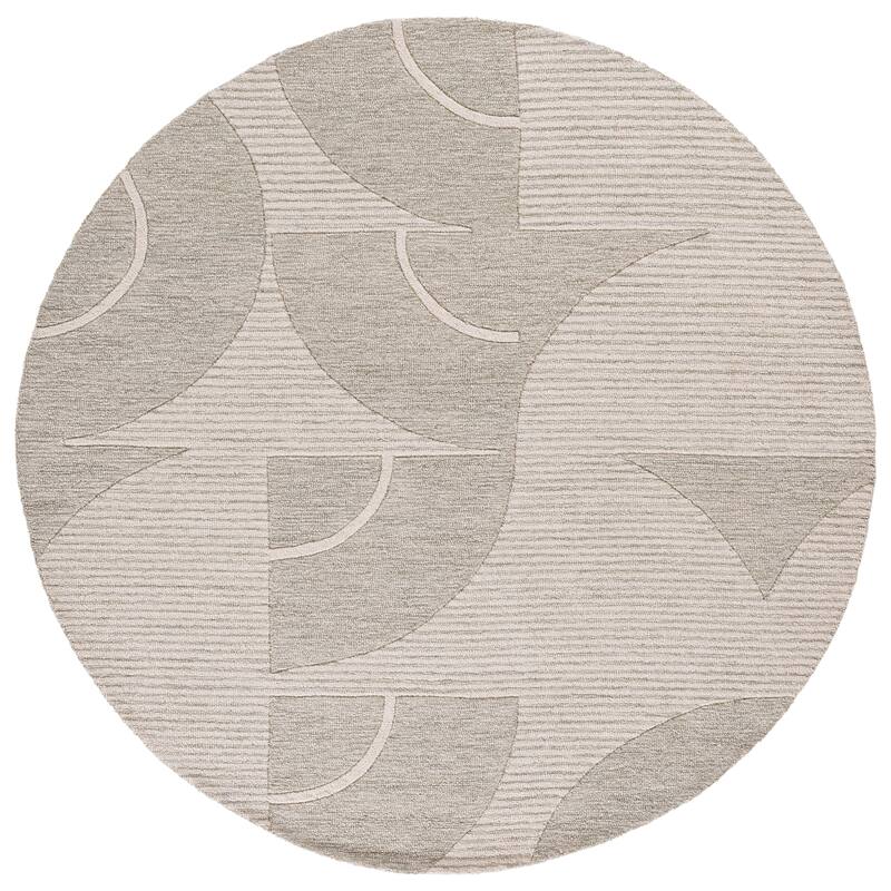 SAFAVIEH Handmade Metro Þorny Wool Rug - Sage/Ivory - 6' Round