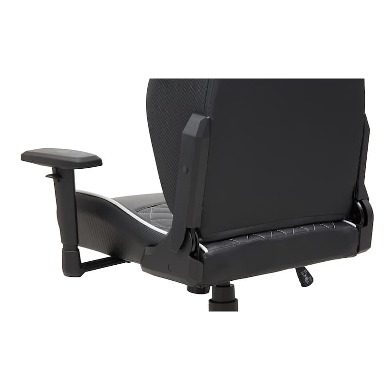 Joseff Black Faux Leather Reclining Gaming Chair by Furniture of America