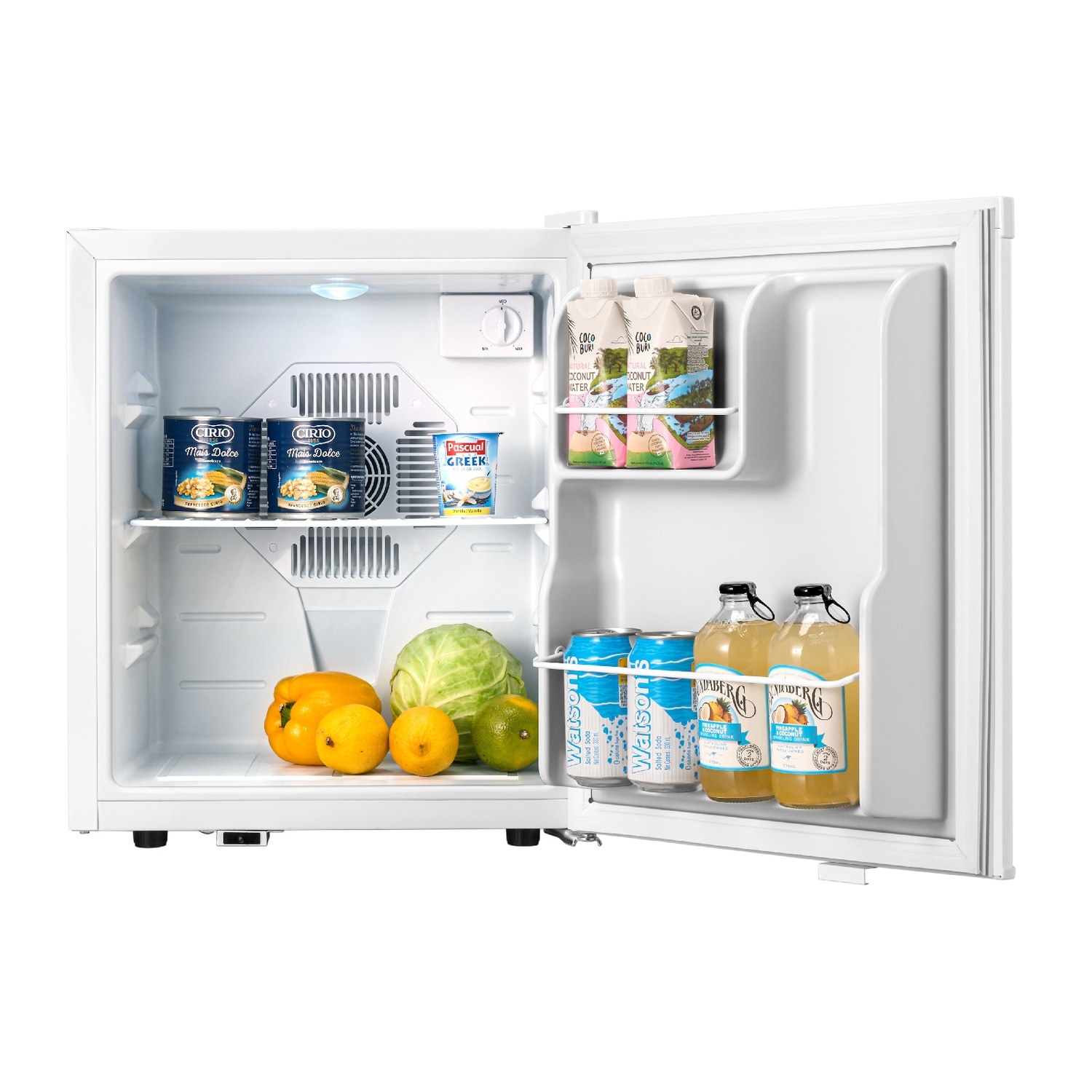 Yeego Mini Fridge Cooler with Adjustable Feet, 1.34 Cu.ft - 1.34 Cu.ft