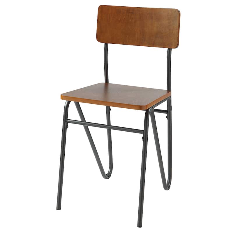 Azalea Park Wood & Metal Side Dining Chair with Hairpin Legs - 16.46 W x 18.5 D x 32.84 H"