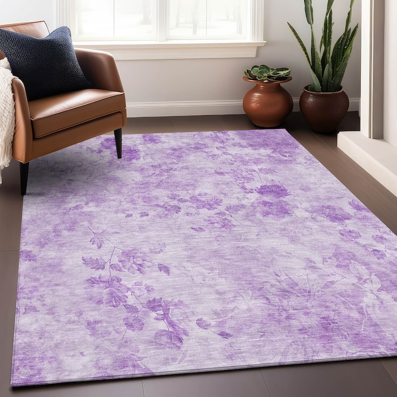 Premium Washable Super Soft Modern Floral Mayfield Rug