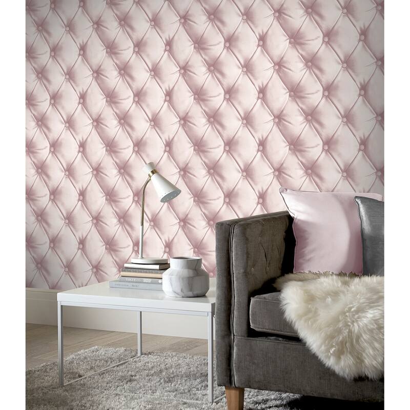 Arthouse Ella Blush Tufted Wallpaper