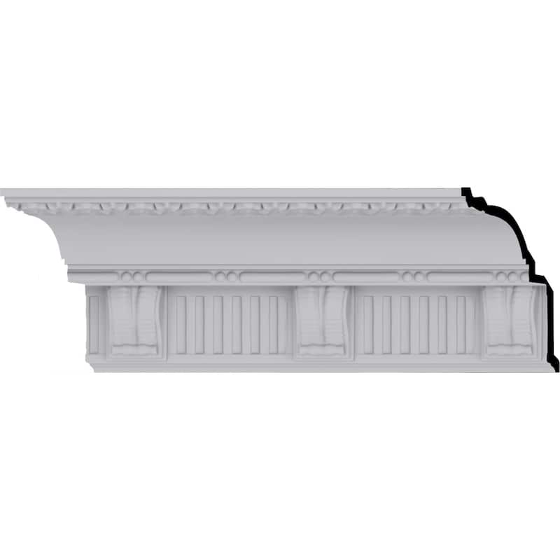Crendon Crown Moulding - 6 1/8"H x 5 3/8"P x 8 1/8"F x 94 1/2"L