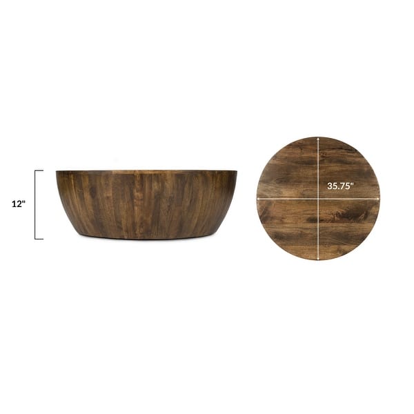 dimension image slide 0 of 3, Poly and Bark Goa Mango Wood Coffee Table