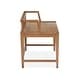 preview thumbnail 3 of 8, Magnussen Home Lindon Belgian Wheat Low Back Arm Bench - 52.13''W x 19.13''D x 24''H