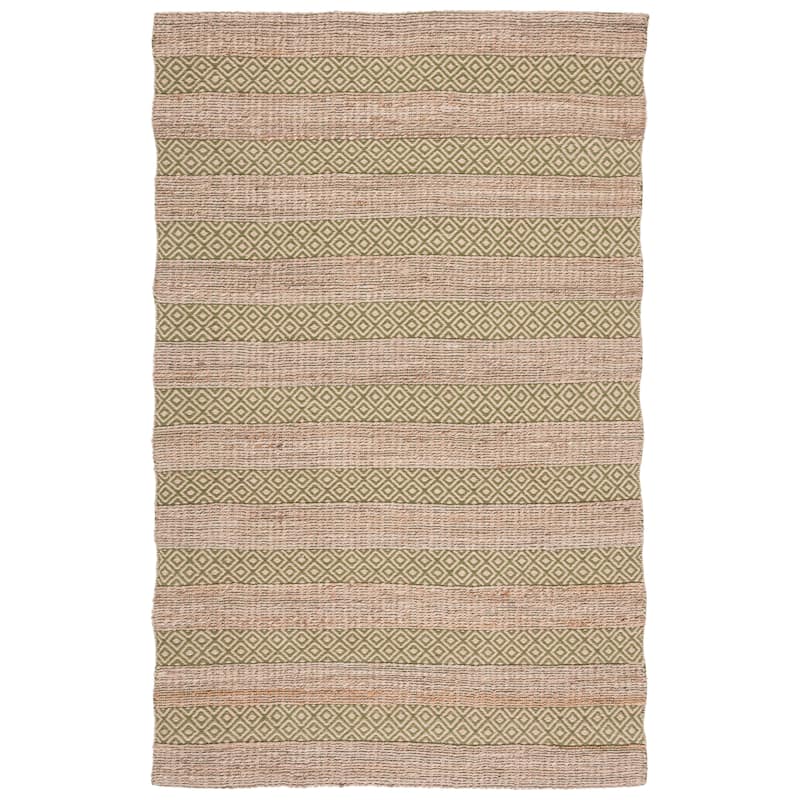 SAFAVIEH Handmade Natural Fiber Jalynn Geometric Seagrass Rug
