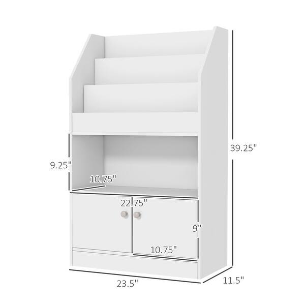 dimension image slide 1 of 2, Kids Bookcase Toy Storage Cabinet