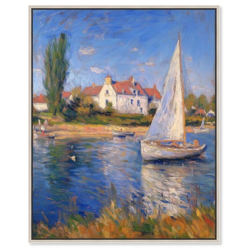 Bayside Calm I Canvas by Art Remedy - 16" x 20" - Silver