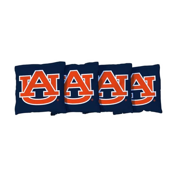 slide 2 of 3, Auburn University Tigers Navy Cornhole Bags All-Weather Resin Filled