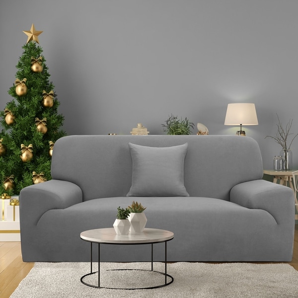 Diamond Quilted Stretch Recliner Cover with Storage On Sale