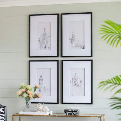 Set of 4 Architecture Wall Art Prints