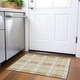preview thumbnail 79 of 121, Premium Washable Super Soft Modern Plaid Mayfield Rug Gold - 1'8" x 2'6"