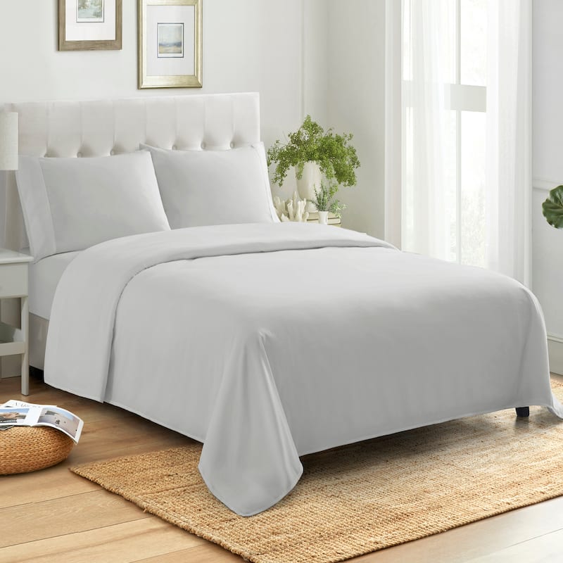 Sweet Home Collection Combed Cotton Percale Sheet Set Made in Egypt 400 TC.
