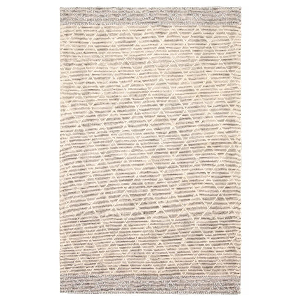 ECARPETGALLERY Braid weave Sienna Cream Wool Rug - 5'0 x 8'0