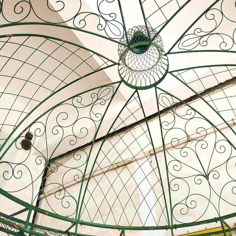13 Foot Tall Round Metal Garden Gazebo
