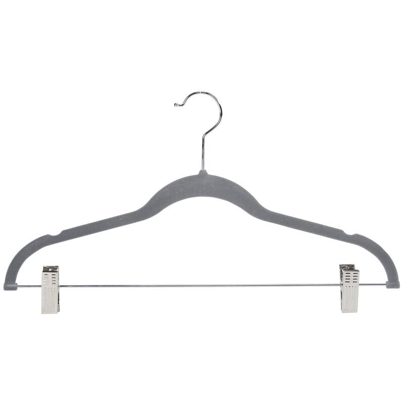 Simplify 24 Pack Velvet Hangers with Clips