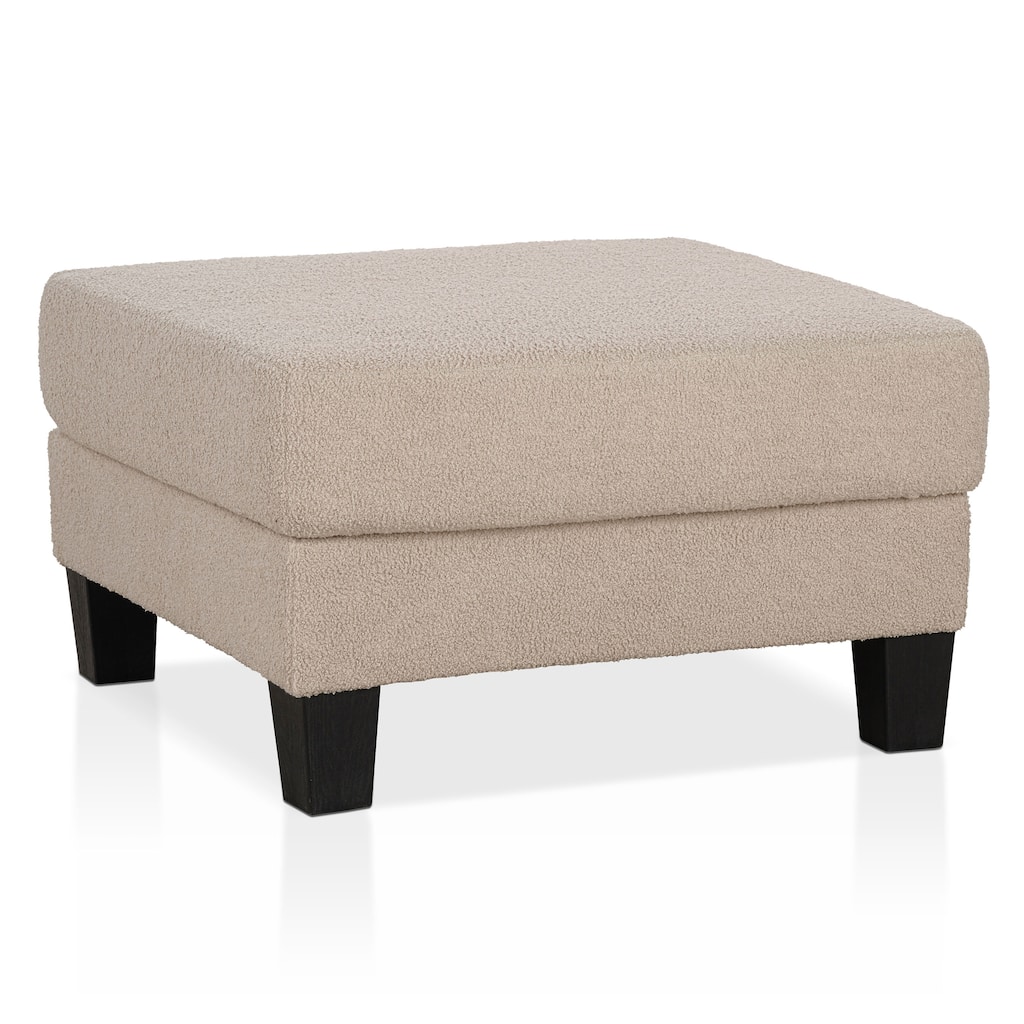DH BASIC Modern Boucle Square Storage Ottoman by Denhour