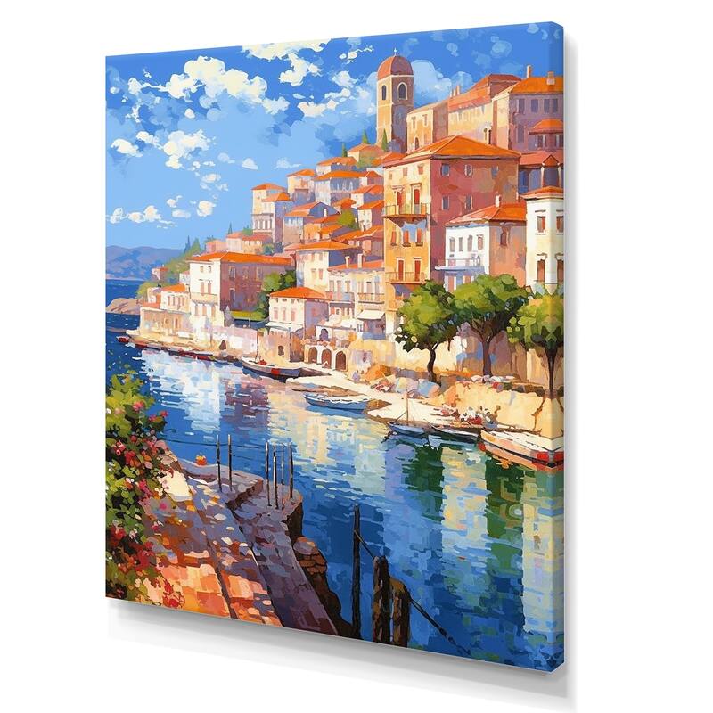 Designart "Beautiful Scenery In Italy III" Italy Wall Art