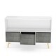 preview thumbnail 7 of 12, Toy Storage Cabinet,Kids bookcase with Collapsible Fabric Drawers