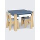 preview thumbnail 2 of 8, Table and 2 Chair Set with Paper Roll Holder - Greenguard Gold Certified