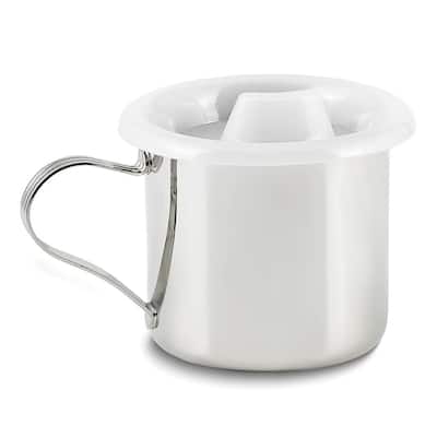 Curata Silver-Plated Baby Cup with Sipper Lid