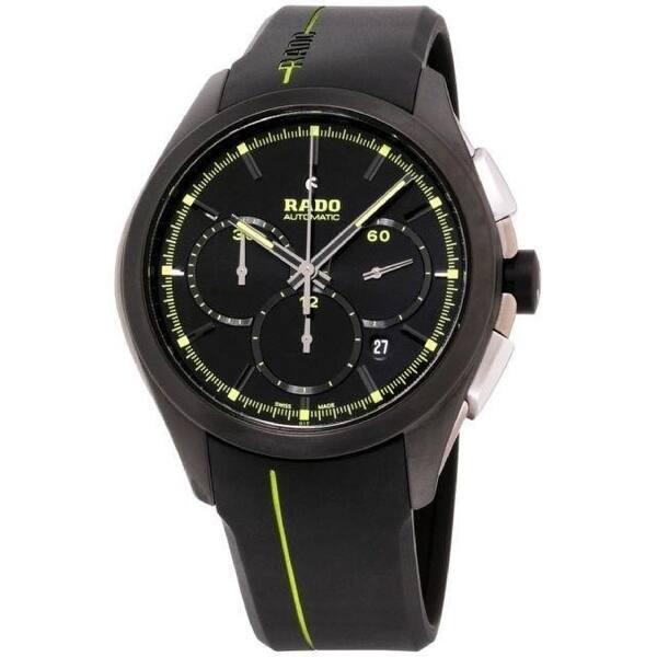 Shop Rado Men S R32525179 Hyperchrome Two Tone Silicone Watch Black On Sale Overstock 31476631