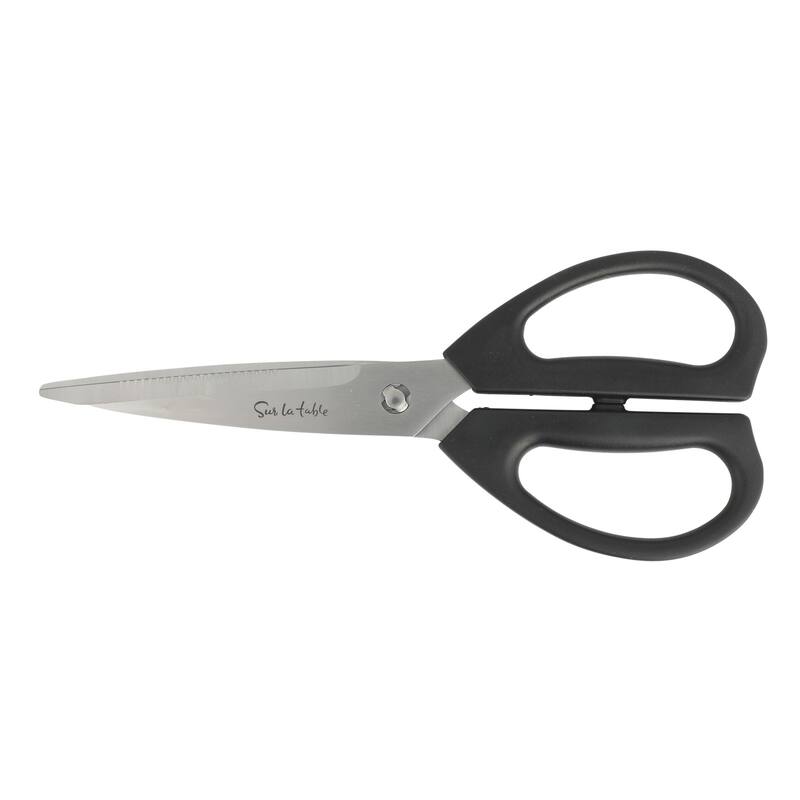 Sur La Table Kitchen Essentials High-Carbon German Steel 7 Piece Forged Cutlery Kitchen Knife Block Set W/ Ashwood Block