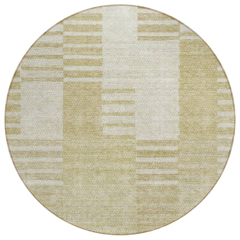 Machine Washable Indoor/ Outdoor Chantille Geometric Contemporary Rug