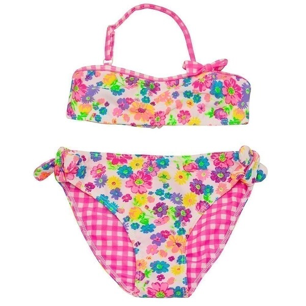 pink checkered swimsuit