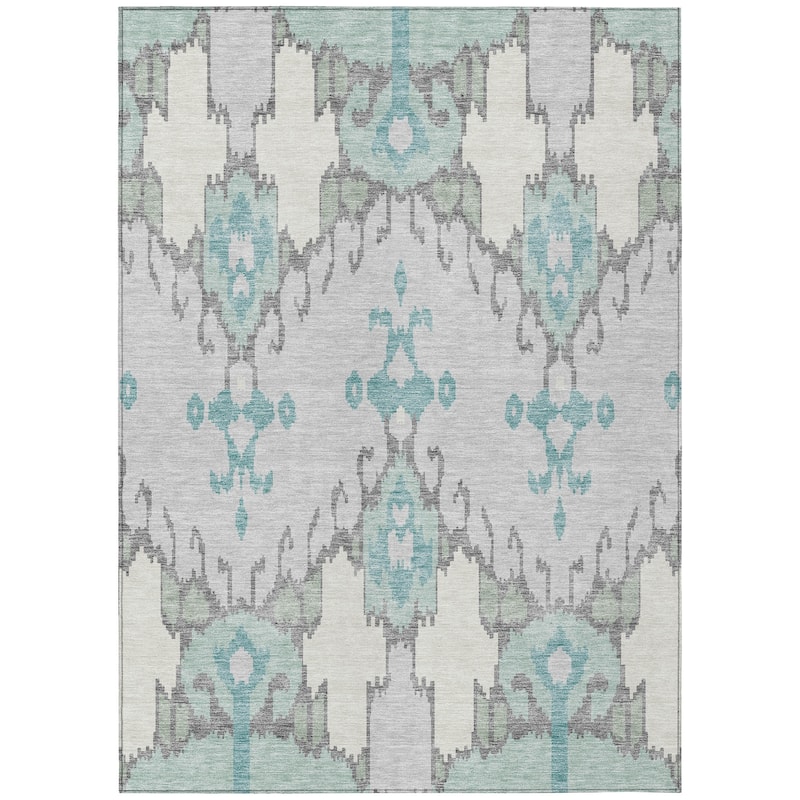 Machine Washable Indoor/ Outdoor Chantille Boho Global Rug