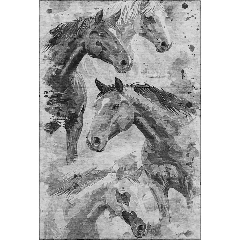 Premium Washable Super Soft Horses Mayfield Rug