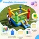 preview thumbnail 9 of 8, Gymax Inflatable Bounce House w/Slide & Large Jumping Area 550W Blower - Multicolor