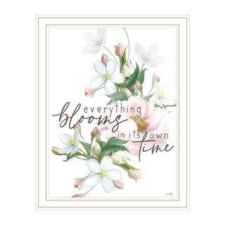 TrendyDecor4U Contemporary "Everything Bloom" Framed Print Wall Art