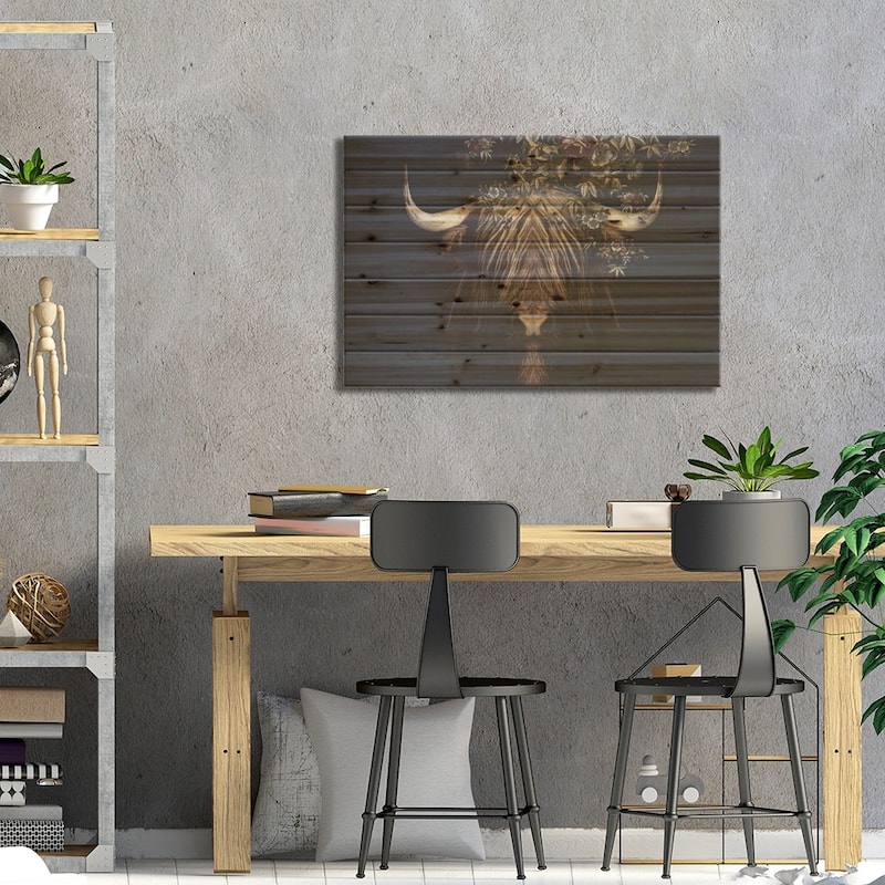 Highlander II Print On Wood by Wouter Rikken - Multi-Color