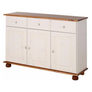 RealRooms Chester Sideboard with 3 Drawers and 2 Cabinets